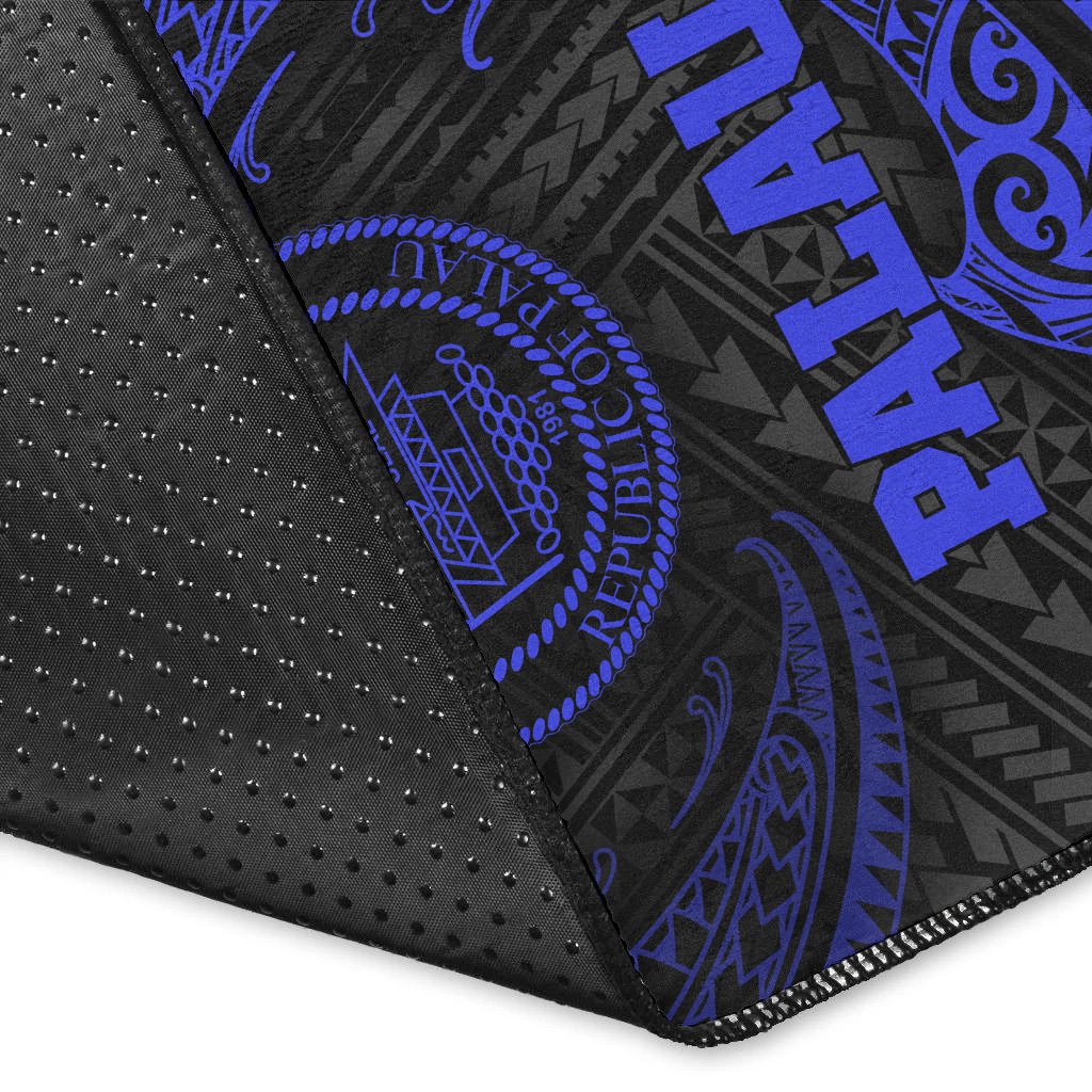 Palau Polynesian Area Rug - Blue Tribal Wave - Polynesian Pride