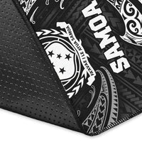 Samoa Polynesian Area Rug - White Tribal Wave - Polynesian Pride
