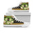 Vanuatu High Top Shoes - Polynesian Gold Patterns Collection Unisex White - Polynesian Pride