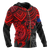 Guam Polynesian Hoodie (Zip up) Red Turtle - Polynesian Pride