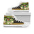 Fiji High Top Shoes - Polynesian Gold Patterns Collection Unisex White - Polynesian Pride