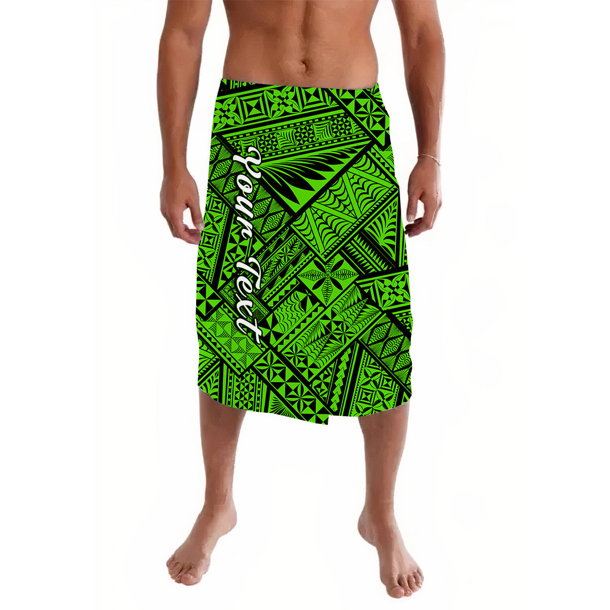 Custom Polynesia Lavalava Ngatu Tonga Pattern Special Green LT13 Green - Polynesian Pride