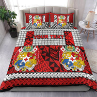 (Custom Personalised) Tonga Bedding Set Be Unique Version 03 Red LT13 Red - Polynesian Pride