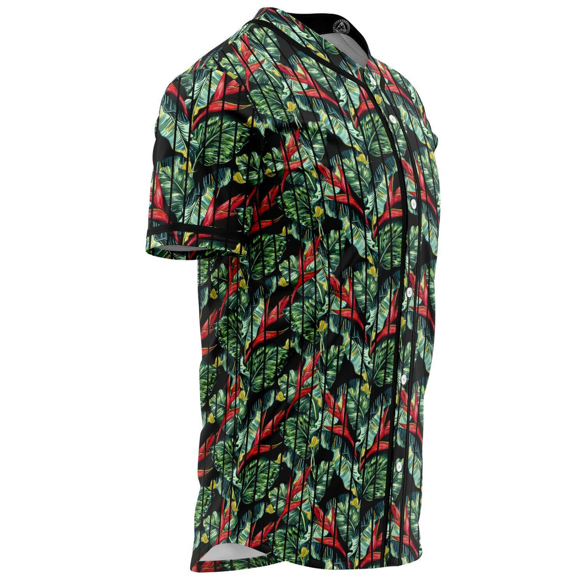Tropical Monstera Leaf Green Mix Baseball Jersey - Polynesian Pride