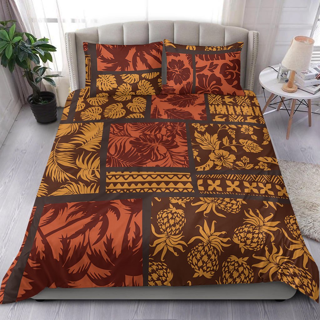 Polynesian Bedding Set - Elements Fabric Patchwork - Polynesian Pride