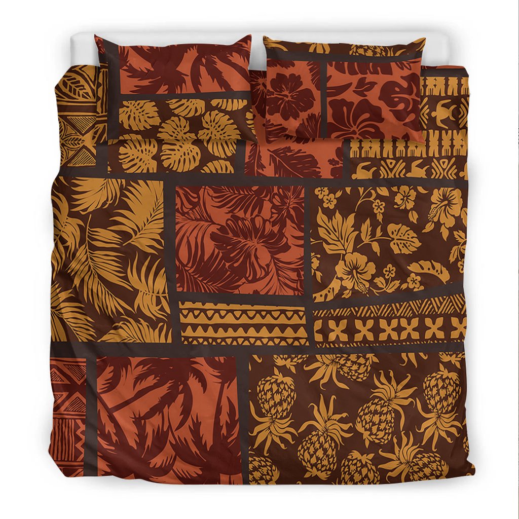 Polynesian Bedding Set - Elements Fabric Patchwork - Polynesian Pride