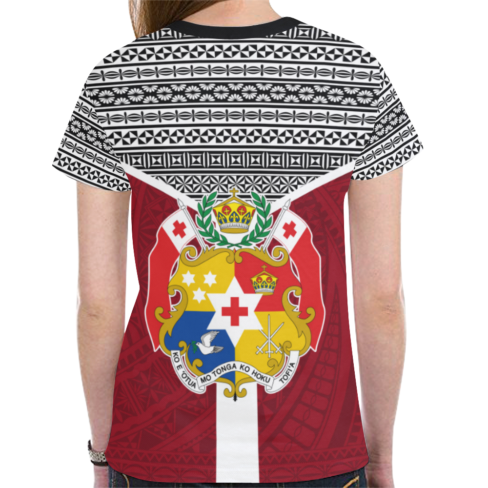 Tonga T Shirt Tonga Flag Tapa Pattern - Polynesian Pride