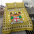 (Custom Personalised) Fiji Bedding Set Pattern - Fijian Tapa Pattern Yellow LT13 - Polynesian Pride