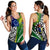 Cook Islands Unique Women Racerback Tank Polynesia Pattern LT13 Green - Polynesian Pride