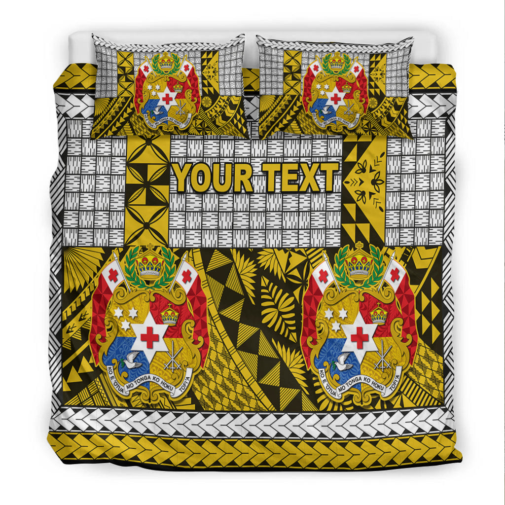 (Custom Personalised) Tonga Bedding Set Be Unique Version 03 Yellow LT13 - Polynesian Pride