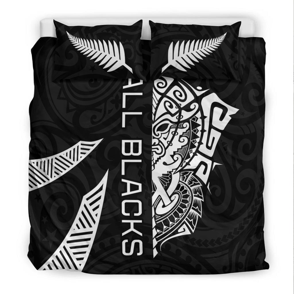 New Zealand Rugby Bedding Set Haka All Black mix Ta Moko LT13 - Polynesian Pride