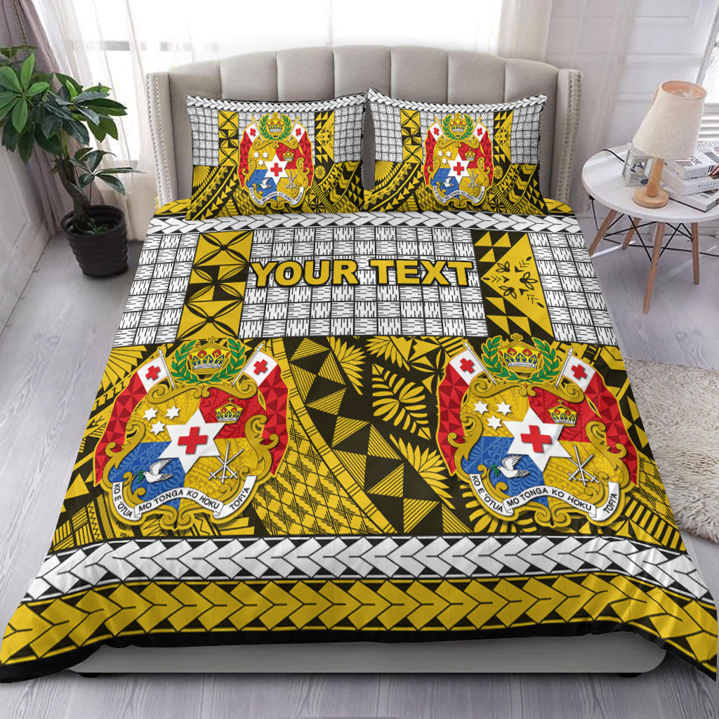 (Custom Personalised) Tonga Bedding Set Be Unique Version 03 Yellow LT13 - Polynesian Pride