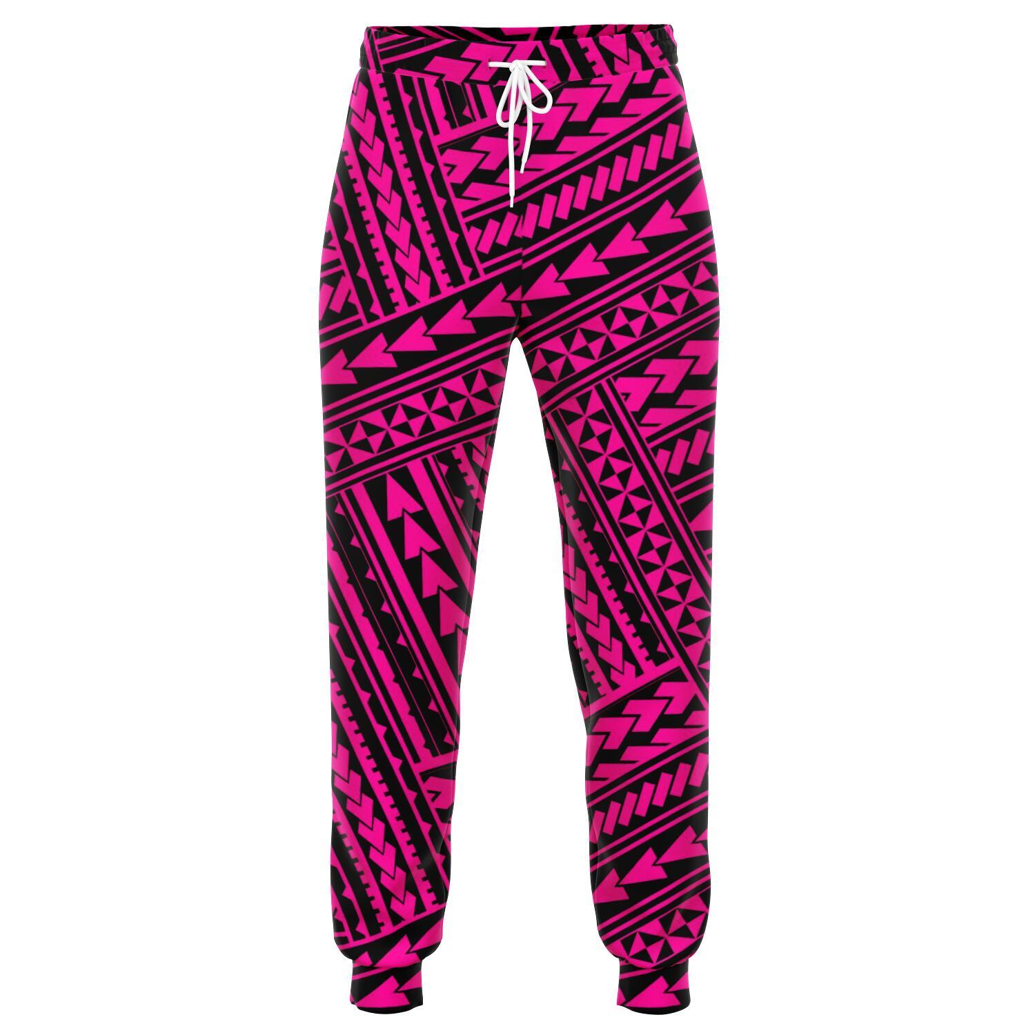 Polynesian Nation Pink Joggers Unisex Pink - Polynesian Pride