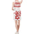 Polynesian Sleeveless V Neck Dress - White Turtle Red - Polynesian Pride