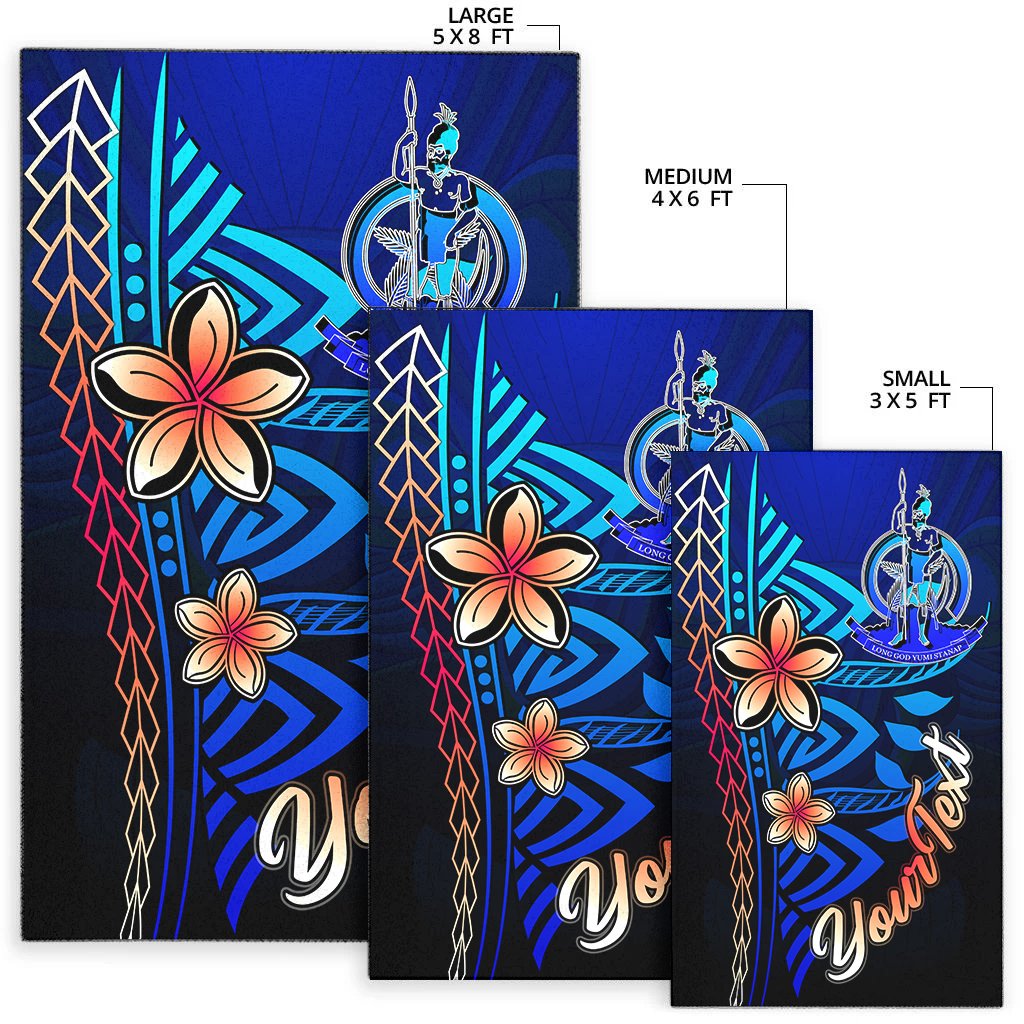 Vanuatu Custom Personalised Area Rug - Vintage Tribal Mountain - Polynesian Pride