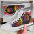 Papua New Guinea High Top Shoes - Tropical Hippie Style Unisex White - Polynesian Pride