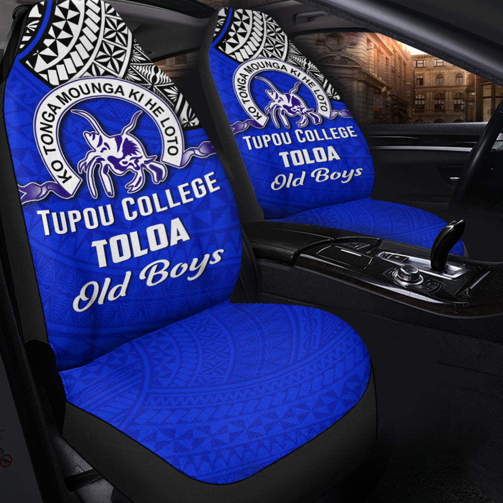 Tupou College Toloa Old Boys Car Seat Covers LT4 - Polynesian Pride