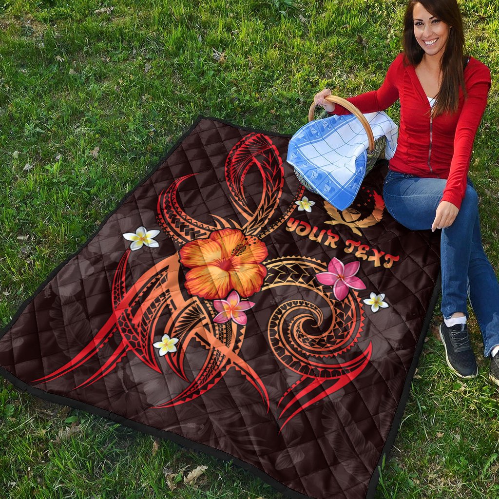 Pohnpei Polynesian Personalised Premium Quilt - Legend of Pohnpei (Red) - Polynesian Pride