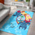 Guam Area Rug - Custom Personalised Tropical Style Blue - Polynesian Pride