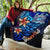 Fiji Custom Personalised Premium Quilt - Vintage Tribal Mountain Crest - Polynesian Pride