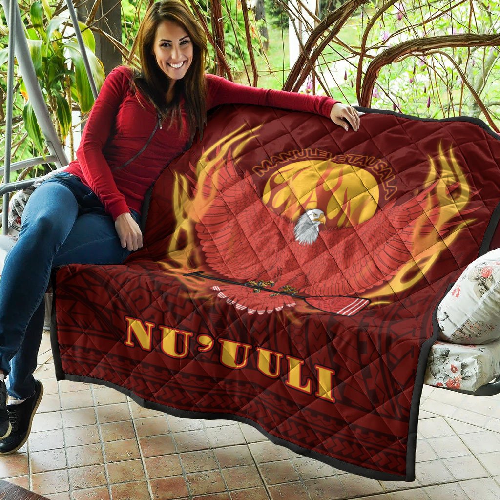 American Samoa Premium Quilt - Manulele Tausala Nuuuli - Polynesian Pride