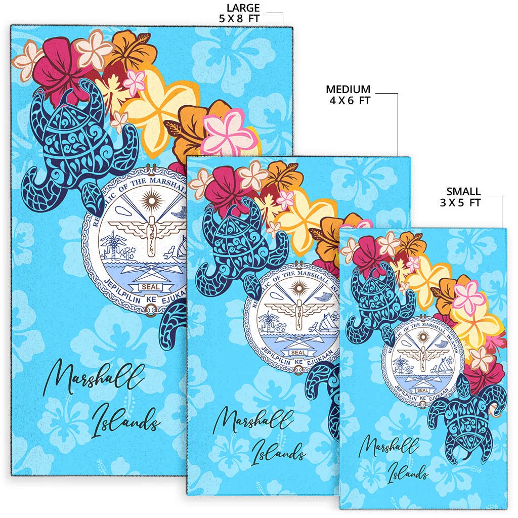 Marshall Islands Area Rug - Tropical Style - Polynesian Pride