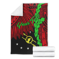 Papua New Guinea Southern Highlands Province Polynesian Custom Personalised Blanket - Tribal Wave Tattoo - Polynesian Pride