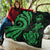 Guam Polynesian Premium Quilt - Green Tentacle Turtle - Polynesian Pride