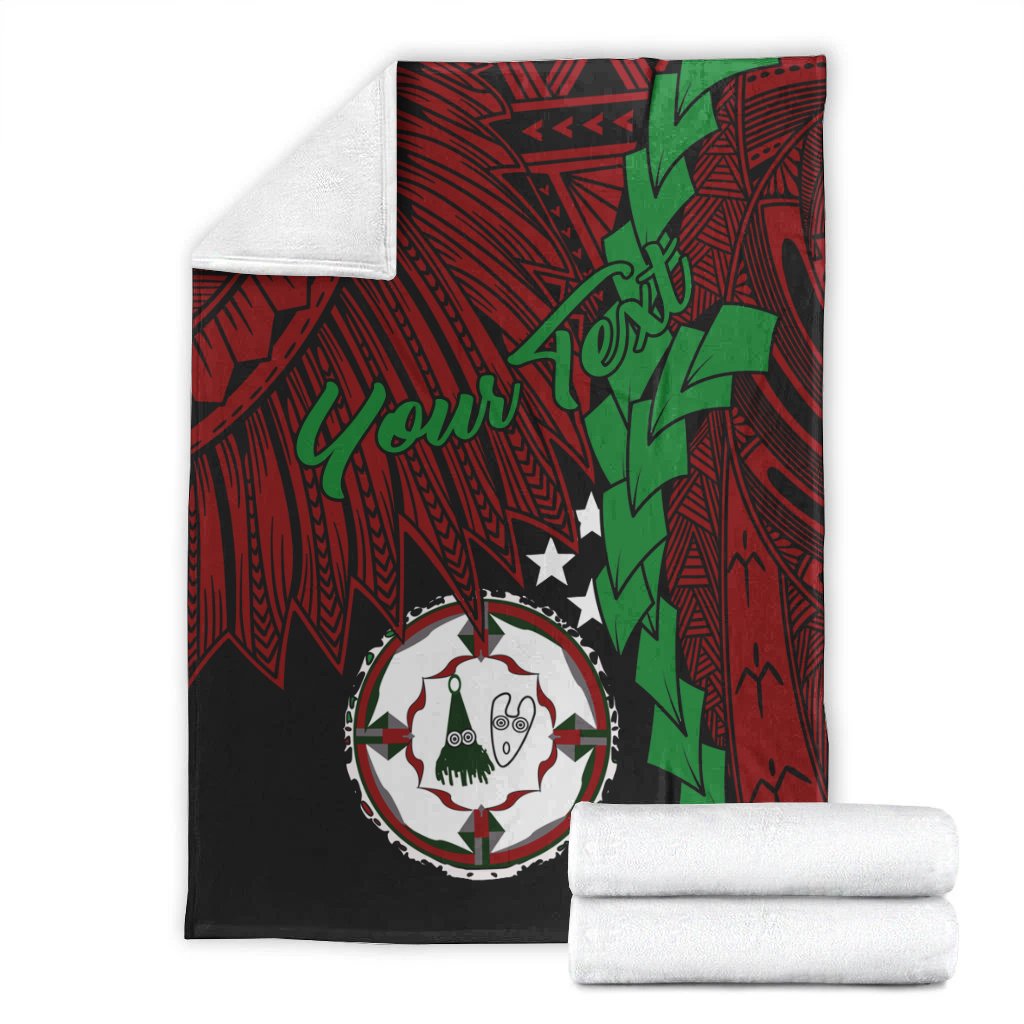 Papua New Guinea East New Britain Province Polynesian Custom Personalised Blanket - Tribal Wave Tattoo - Polynesian Pride