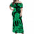 Hawaii Off Shoulder Long Dress Polynesia Green Octopus LT13 Women Green - Polynesian Pride