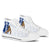 Guam High Top Shoes - Chamorro With Puntan Blue Color - Polynesian Pride