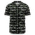 Tropical Line Patttern Baseball Jersey Black - Polynesian Pride