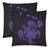 Hawaiian Map Turtle Ohana Hibiscus Kakau Polynesian Pillow Cover - Purple One Size Zippered Pillow Cases 18"x 18" (Twin Sides) (Set of 2) Purple - Polynesian Pride