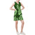 Polynesian Sleeveless V Neck Dress - Palm Leaf Green Women Green - Polynesian Pride