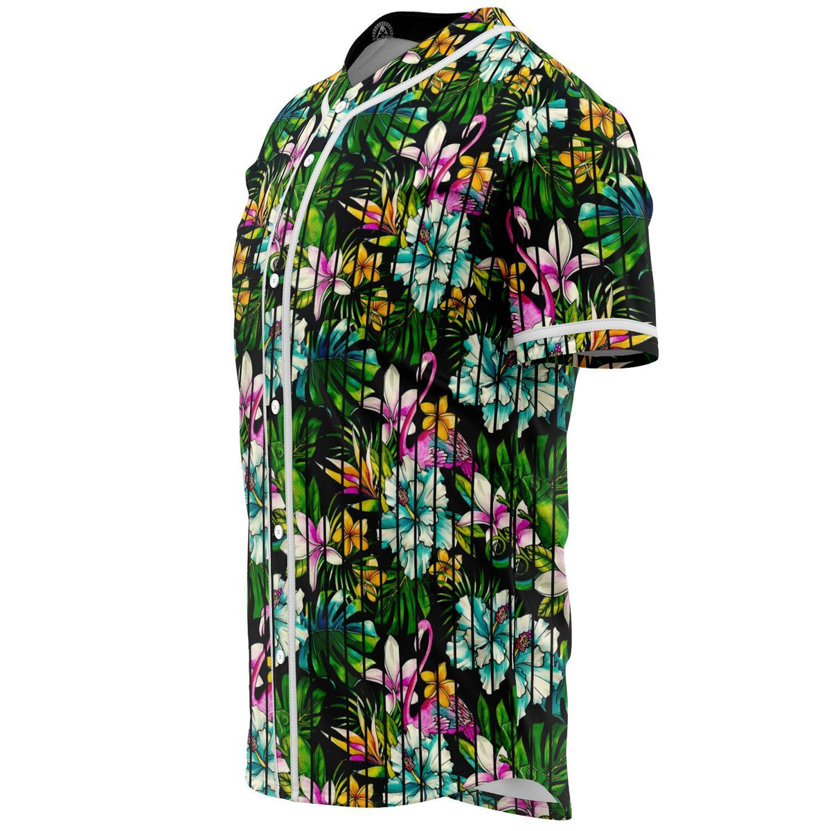 Hawaii Animal And Tropical Flower Baseball Jersey - Polynesian Pride