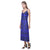 Polynesia Pattern V - Neck Open Fork Long Dress - Blue Style - Polynesian Pride