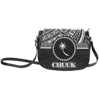 Chuuk States Classic Saddle Bag - Black White Version Chuuk Small Black - Polynesian Pride