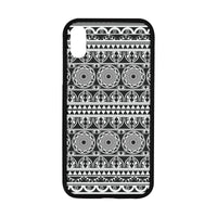 Polynesian 05 Rubber Phone Case One Size iPhone XR (6.1") Black - White - Polynesian Pride