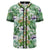 Tropical Orange Orchids Strelitzia Monstera Baseball Jersey Black - Polynesian Pride