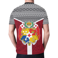 Tonga T Shirt Tonga Flag Tapa Pattern - Polynesian Pride