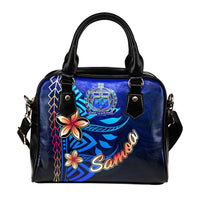 Samoa Shoulder Handbag - Vintage Tribal Mountain - Polynesian Pride