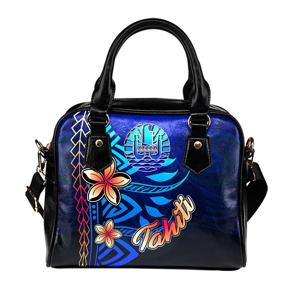 Tahiti Shoulder Handbag - Vintage Tribal Mountain - Polynesian Pride