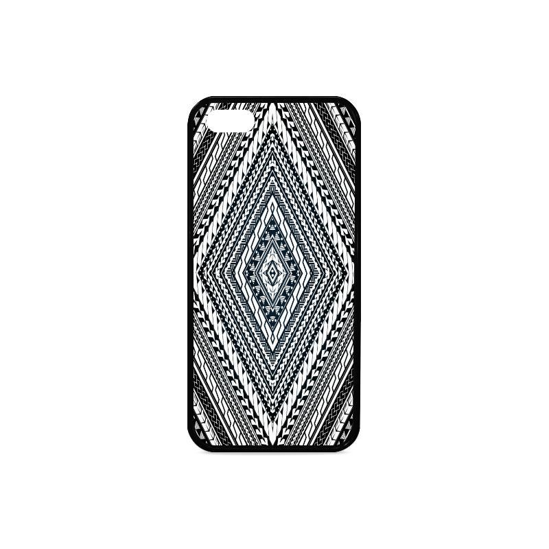 Polynesian 20 Rubber Phone Case One Size iPhone 5/5s Black - White - Polynesian Pride