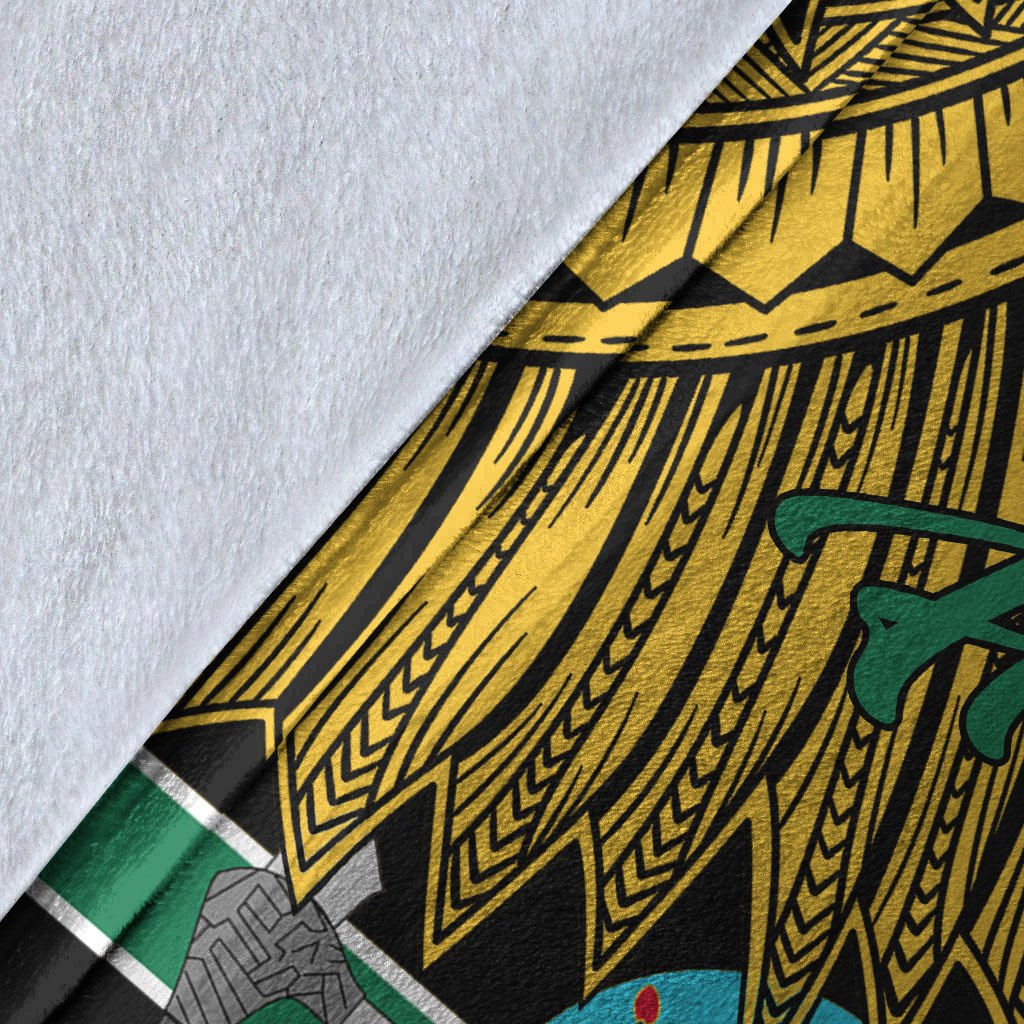 Papua New Guinea Hela Province Polynesian Blanket - Tribal Wave Tattoo - Polynesian Pride