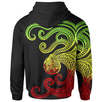 Polynesian Octopus Hoodie Reggae Color - Polynesian Pride