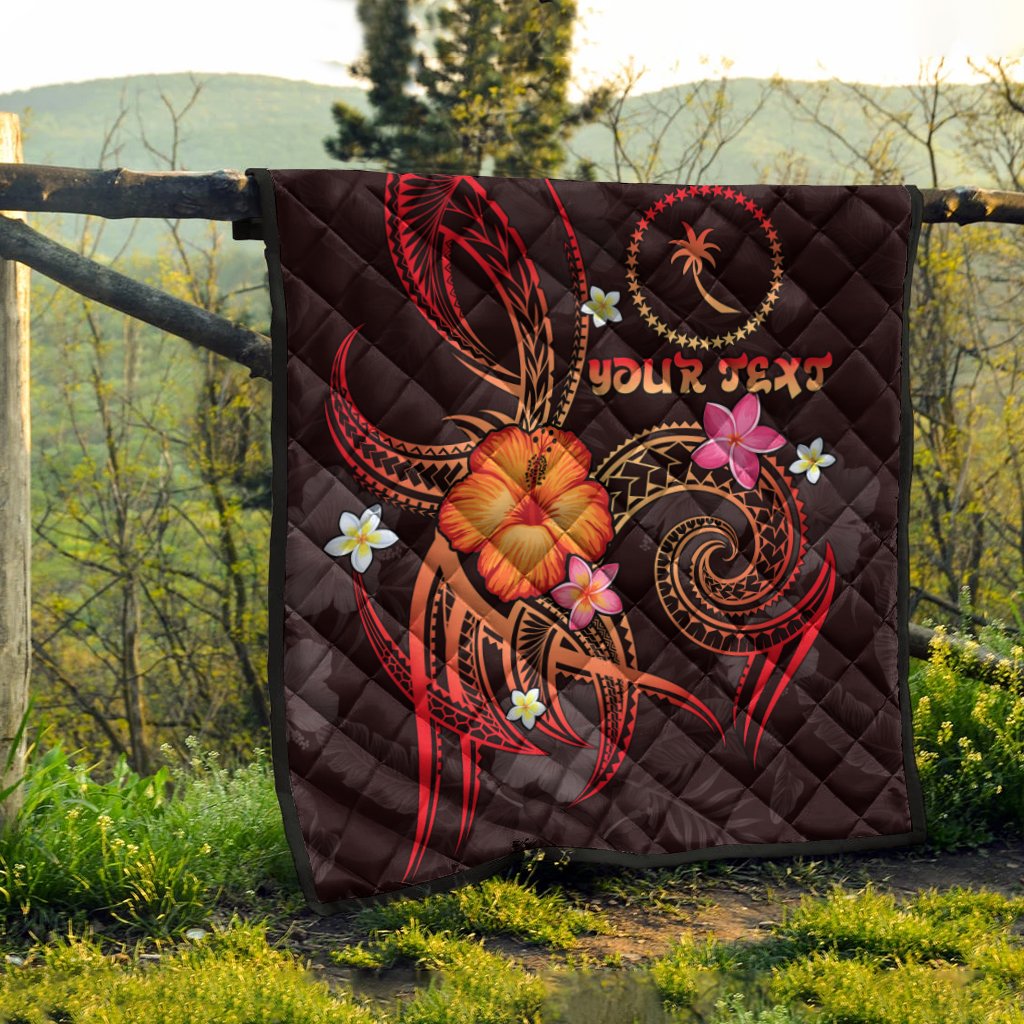 Chuuk Polynesian Personalised Premium Quilt - Legend of Chuuk (Red) - Polynesian Pride