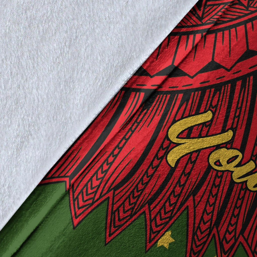 Papua New Guinea Eastern Highlands Province Polynesian Custom Personalised Blanket - Tribal Wave Tattoo - Polynesian Pride