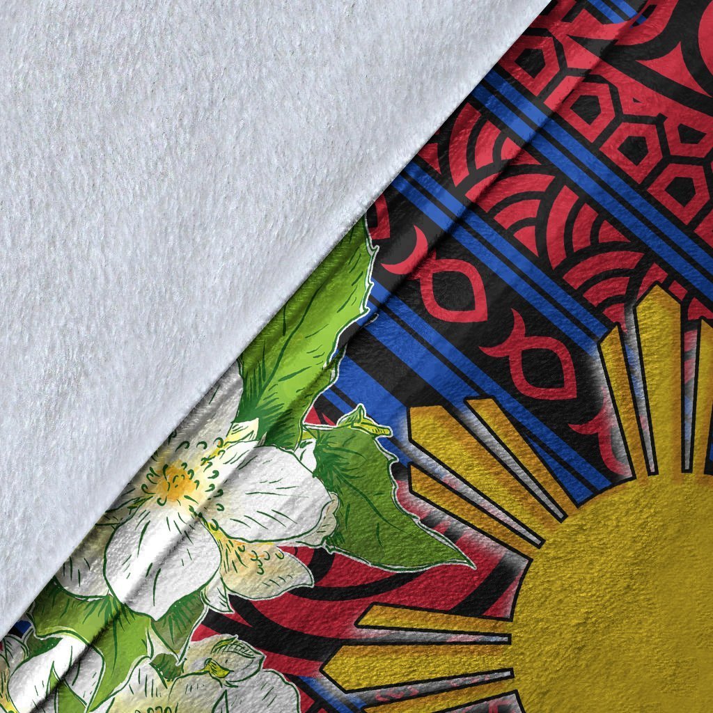 Philippines Premium Blanket - Jasmine Flower Style - Polynesian Pride