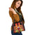 Tahiti Custom Personalised Shoulder Handbag - Tribal Tuna Fish One Size Orange - Polynesian Pride