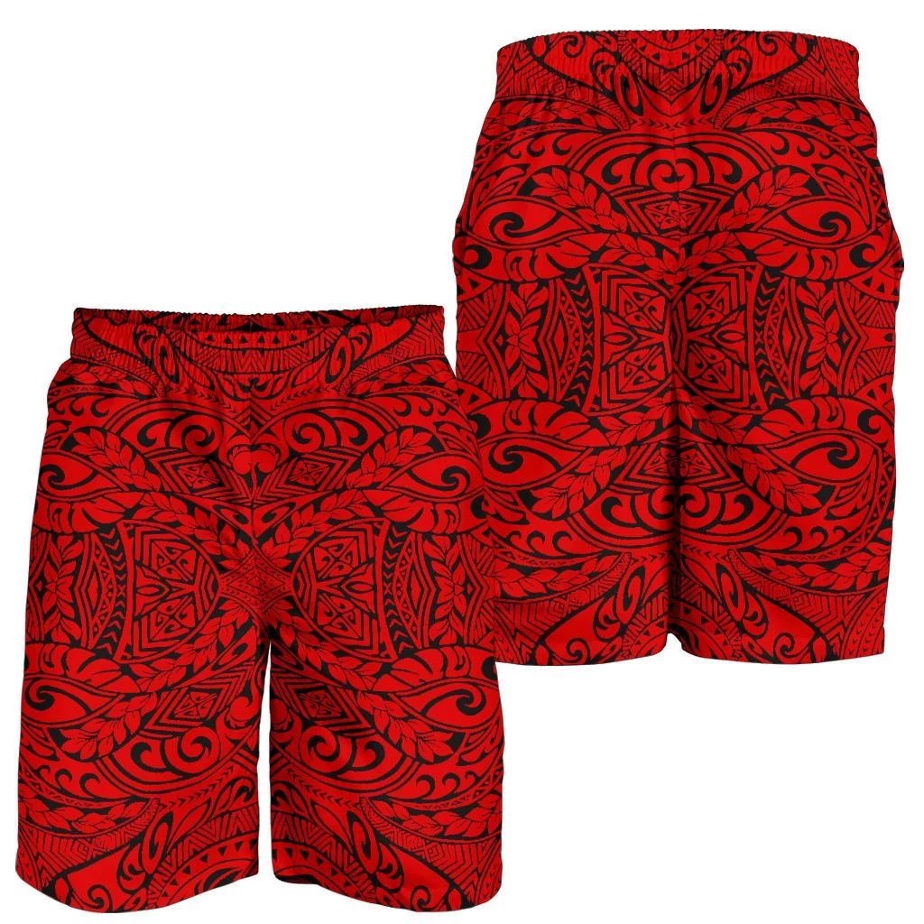 Polynesian Culture Red Men's Short Red - Polynesian Pride